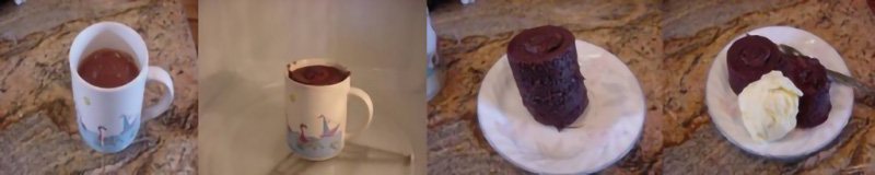 Magic Mud Cake in a mug